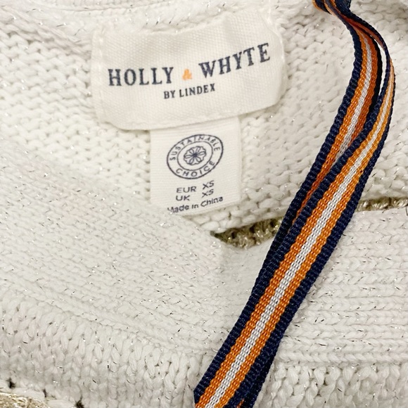 Holly & Whyte White Gold Stripe Sweater - Picture 8 of 10